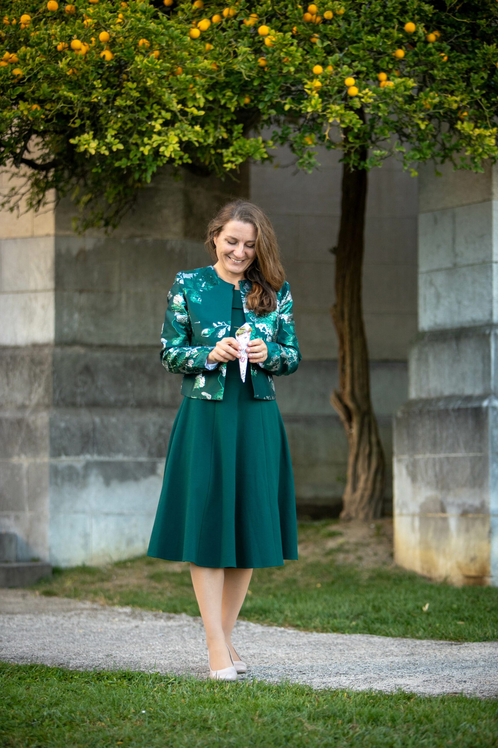 Elisabeth - Damassé émeraude – Image 5